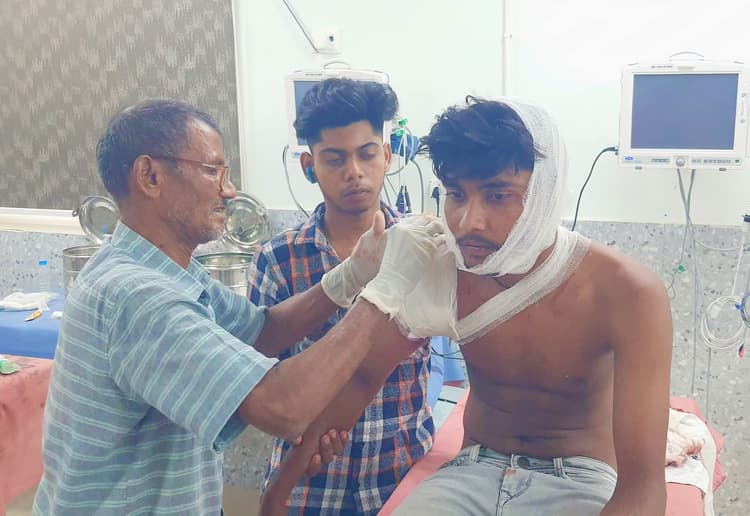 ओढ़नी डैम घूमने जा रहे दो दोस्त बाइक दुर्घटना में हुए घायल