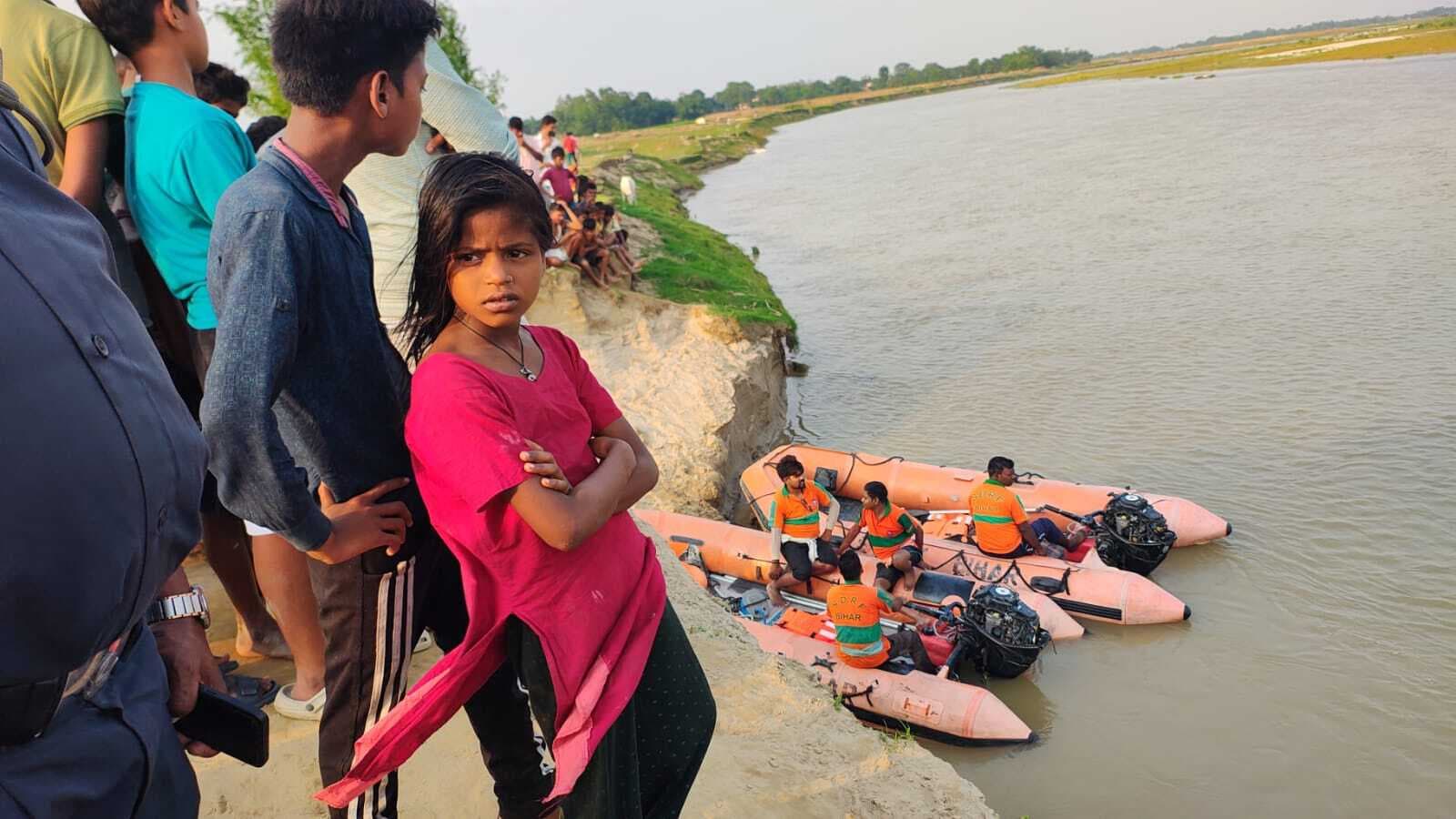 कनकई नदी में बालक डूबा, खोजबीन में जुटी एसडीआरएफ की टीम