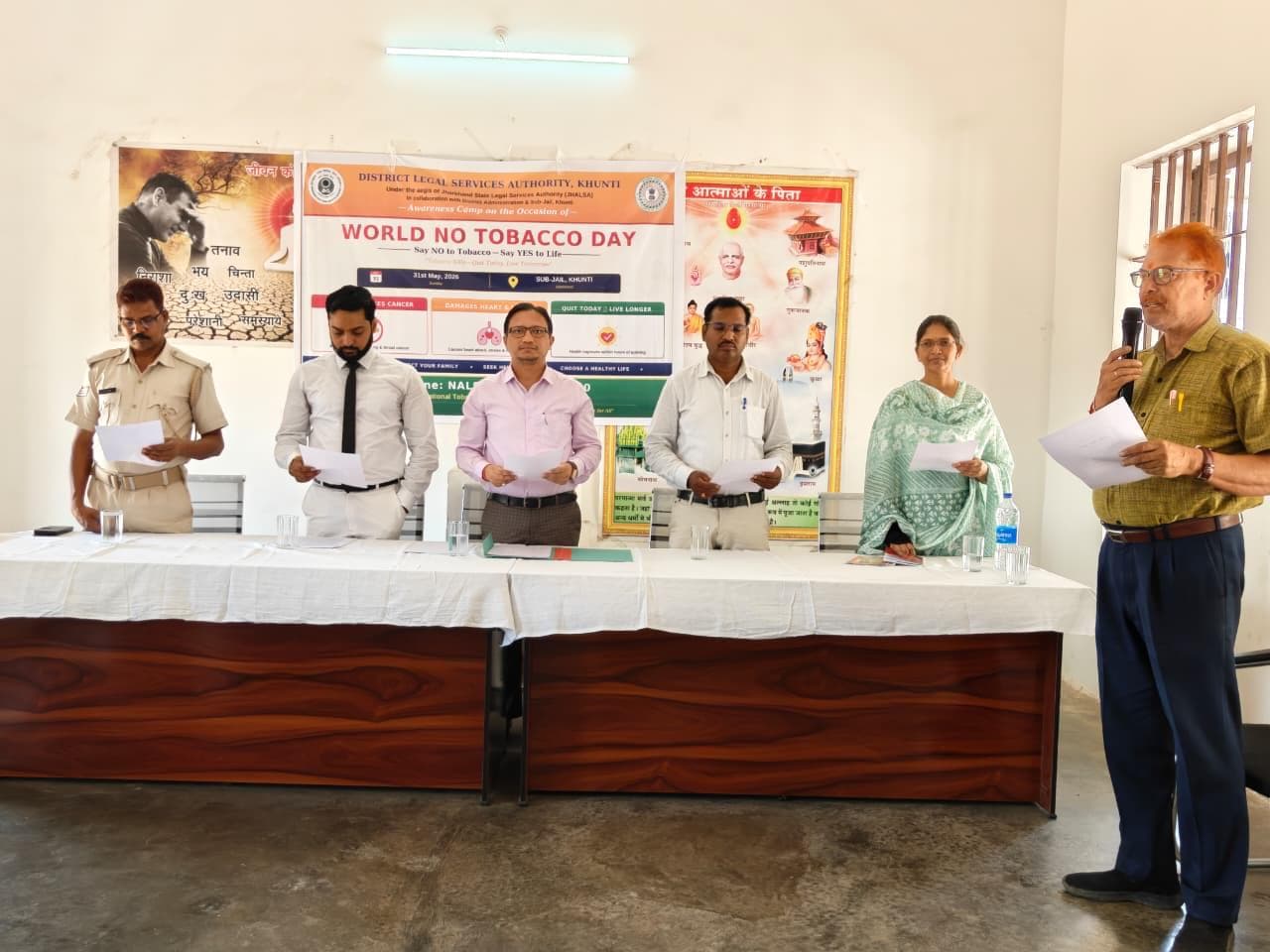 तंबाकू निषेध दिवस पर उपकारा में चलाया गया जागरूकता कार्यक्रम