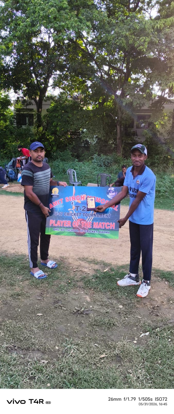 Amit memorial cricket: सुमित कुमार का अर्धशतक, जुस्को एकादश की टीम जीती