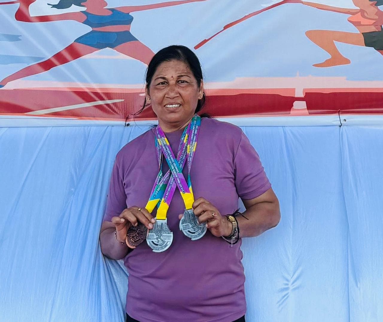 Master athletics: शहर की ललिता, पानोमनी व गीता ने मास्टर नेशनल एथलेटिक्स प्रतियोगिता में जीते पदक