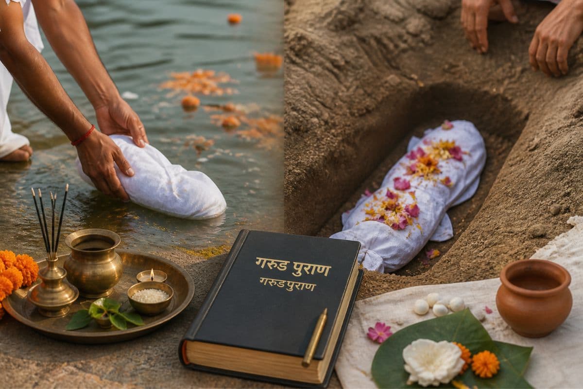 हिंदू धर्म में शिशुओं को जलाने के बजाय दफनाया क्यों जाता है? जानें गरुड़ पुराण का रहस्य