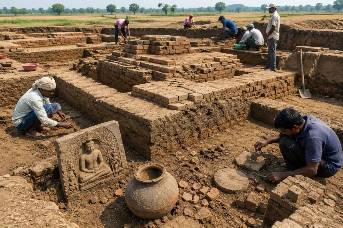 भुरहा दुब्बा उत्खनन से खुलेगा बौद्ध इतिहास का नया अध्याय, पुरातत्वविदों ने बताया अनमोल खजाना
