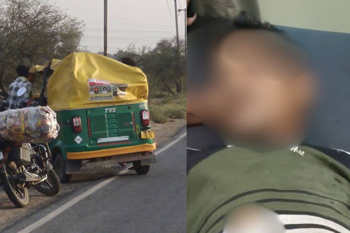 दुर्गावती में तेज रफ्तार ऑटो हादसे का शिकार, दो युवक घायल