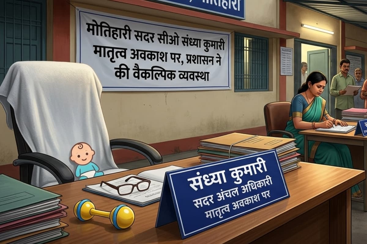 मोतिहारी: सदर सीओ संध्या कुमारी मातृत्व अवकाश पर, प्रशासन ने की वैकल्पिक व्यवस्था