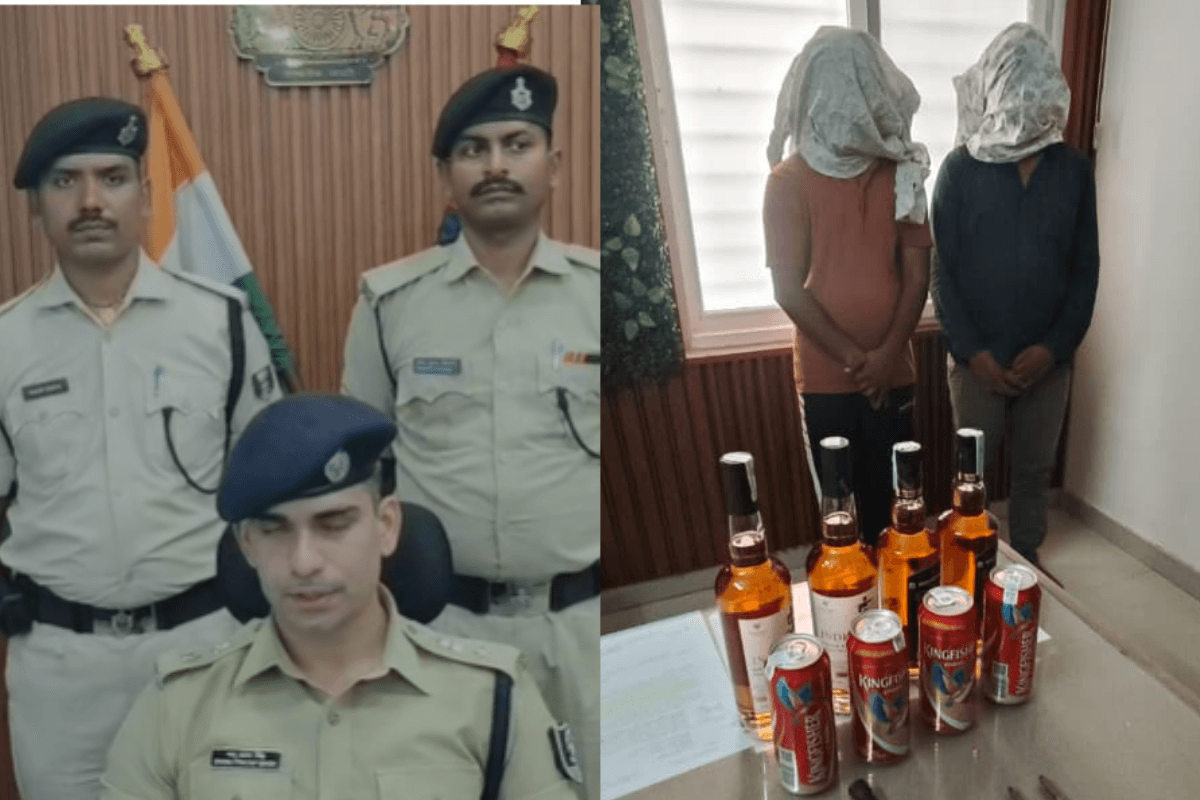 दानापुर में हथियार, कारतूस और शराब के साथ दो अपराधी गिरफ्तार