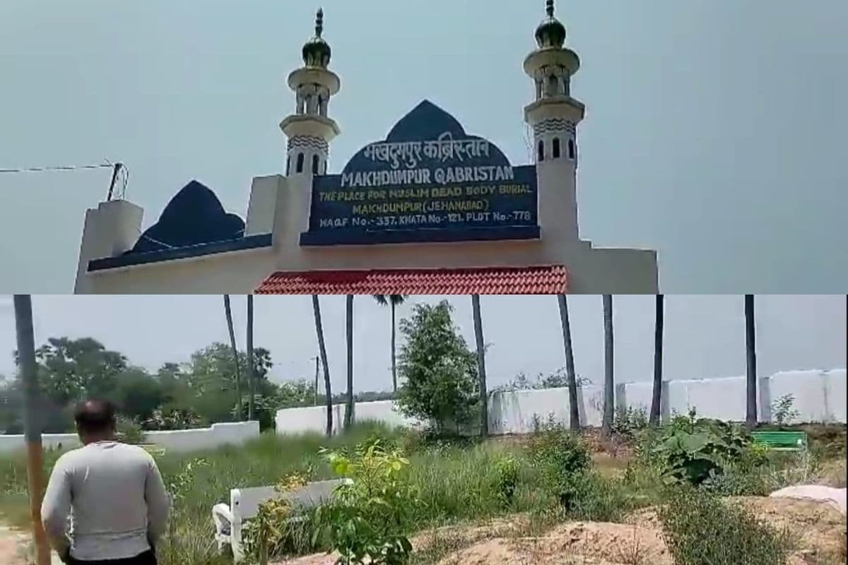 मखदुमपुर कब्रिस्तान से हाई मास्ट लाइट की चोरी अज्ञात चोर बिजली का तार और पानी का पाइप भी ले गए, पुलिस जांच में जुटी