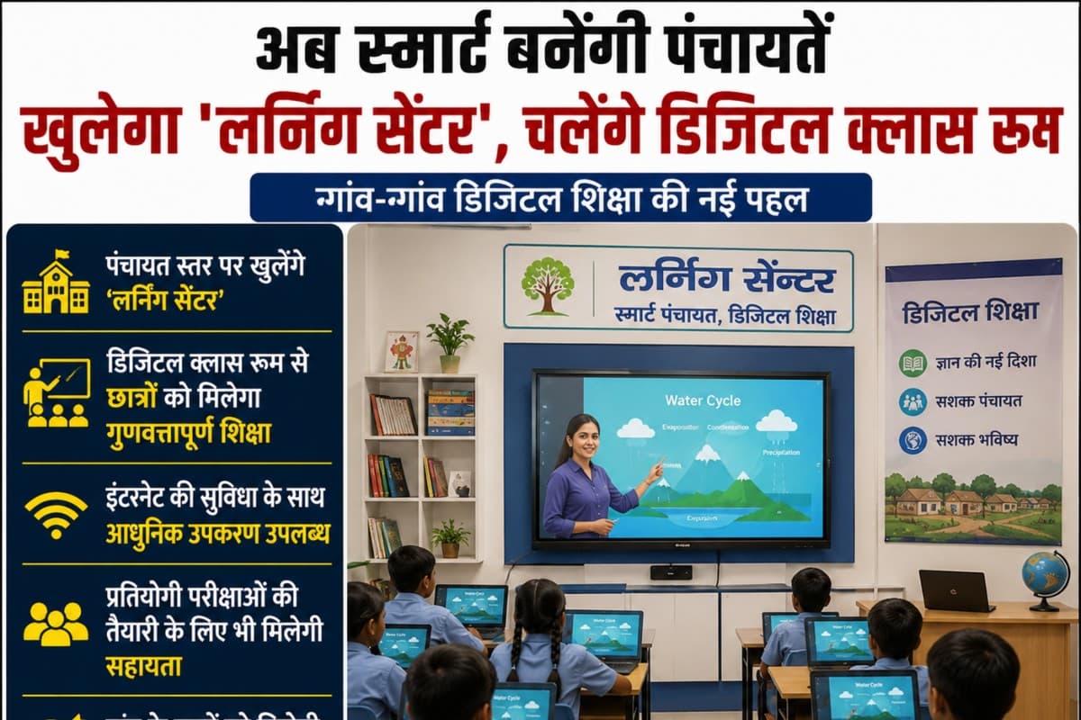 Muzaffarpur News: अब स्मार्ट बनेंगी पंचायतें, खुलेगा लर्निंग सेंटर, चलेंगे डिजिटल क्लास रुम