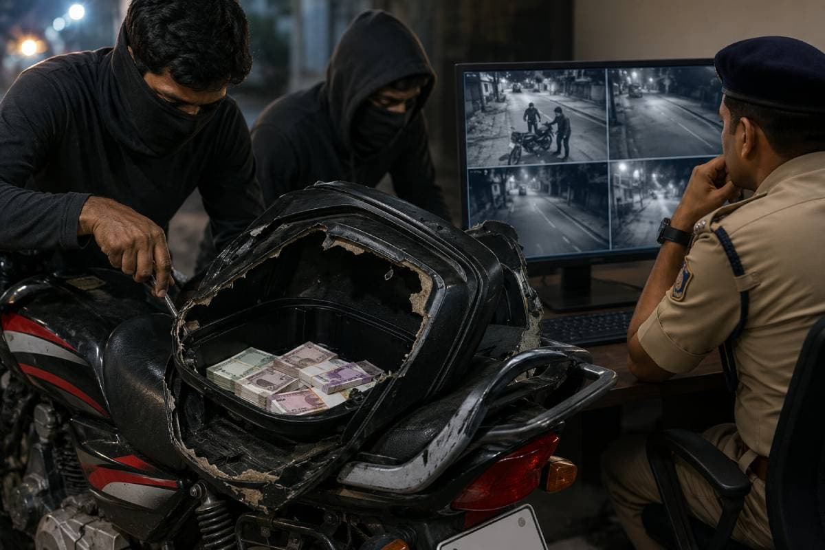 रोहतास के तिलौथू में बाइक की डिक्की तोड़कर बदमाशों ने उड़ाए एक लाख रुपये, CCTV खंगाल रही पुलिस