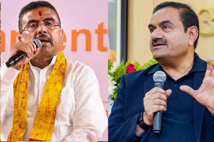 अडानी की शुभेंदु अधिकारी से मुलाकात, बंगाल में बंदरगाह और सड़कें बनाने की 'योजना'