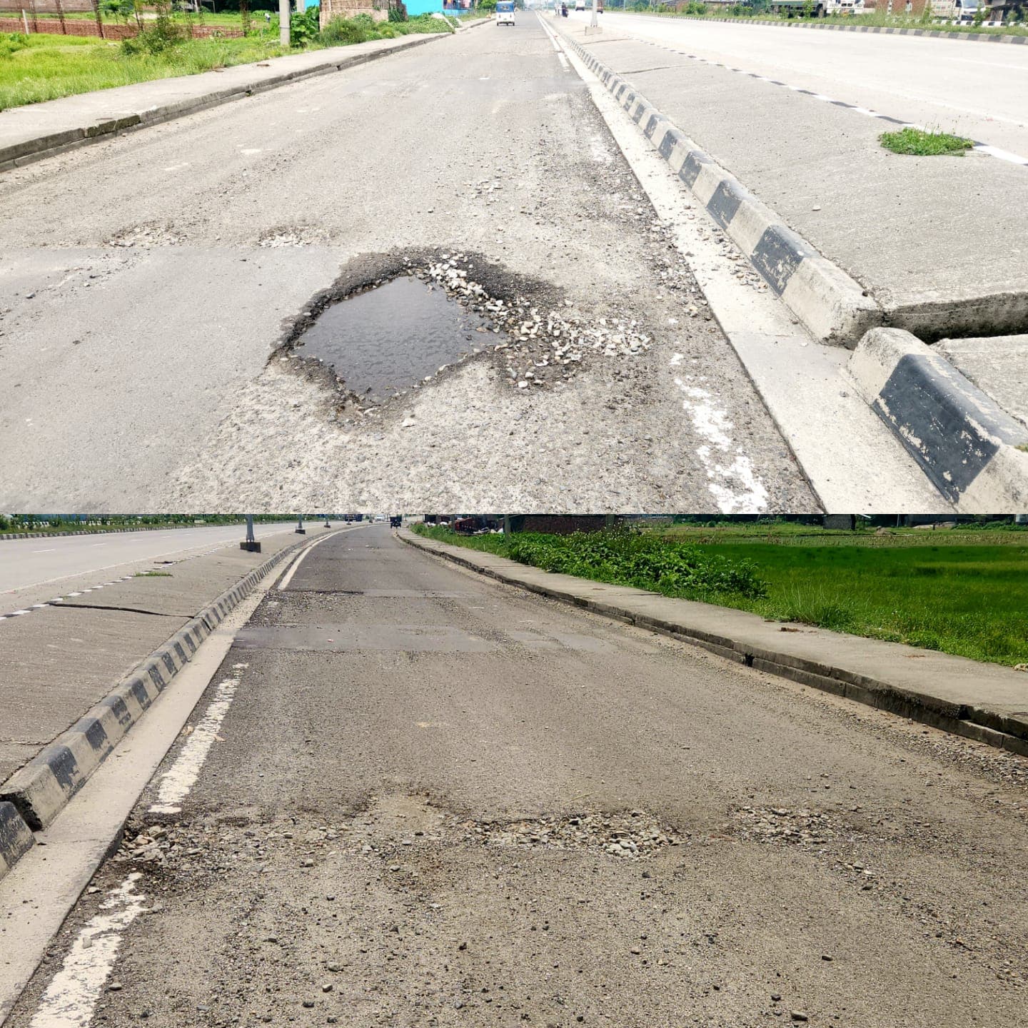 किशनगंज के पौआखाली में NH-327E की सर्विस रोड बनी हादसों का कारण, गड्ढों और बिखरी गिट्टियों से बढ़ी परेशानी