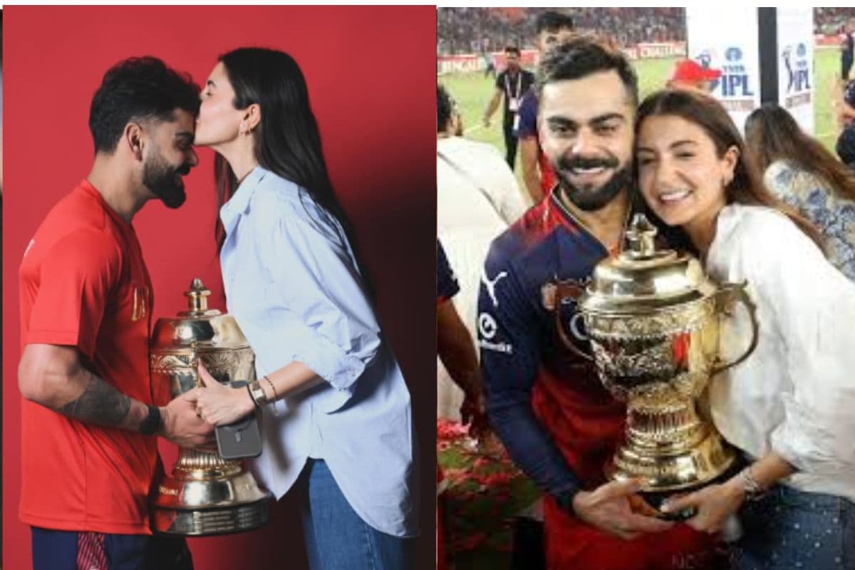 विराट की जीत पर अनुष्का शर्मा ने शेयर की रोमांटिक फोटो, ट्रॉफी संग दिखा कपल का क्यूट अंदाज