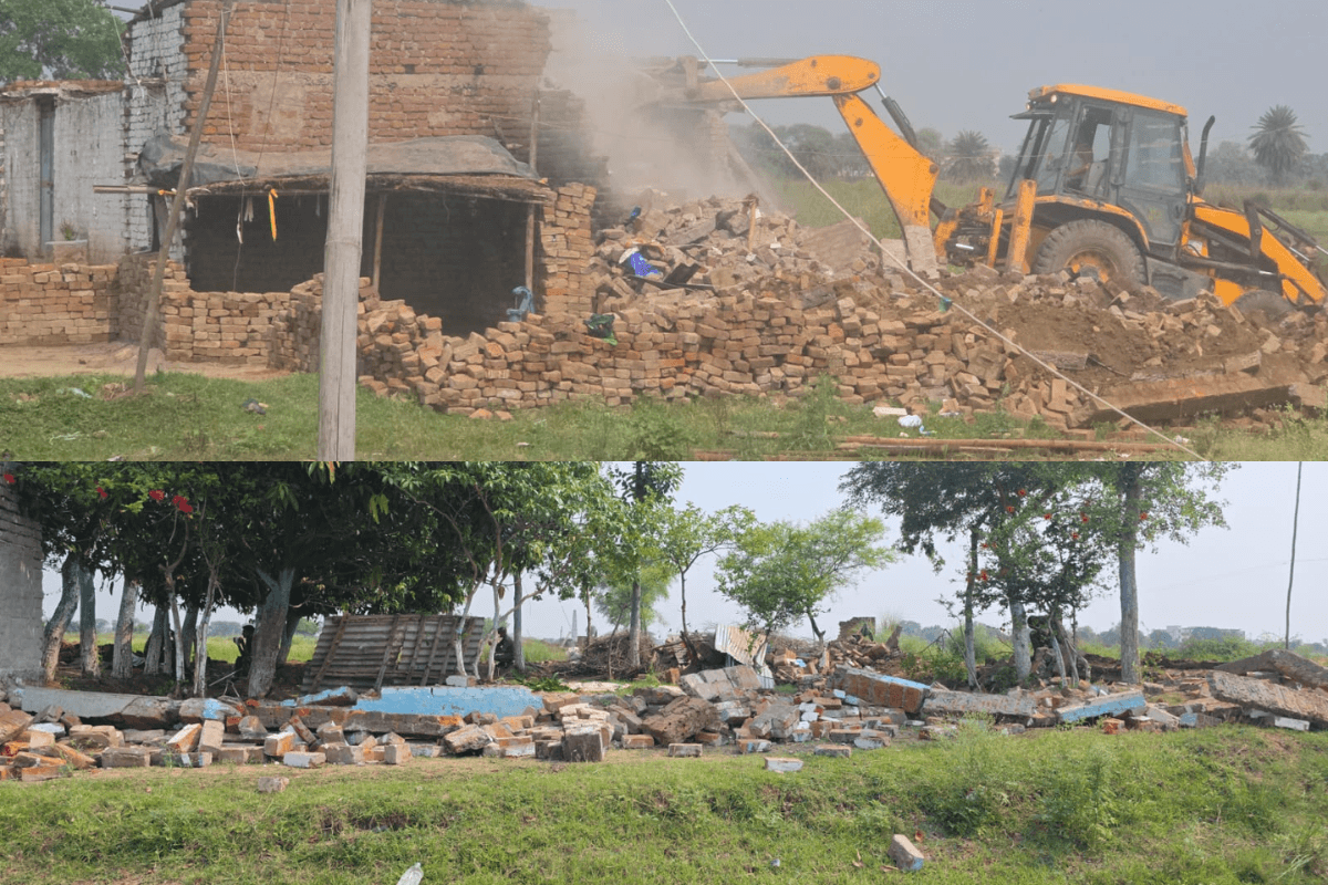 आरा के धनुपरा में केंद्रीय विद्यालय बनने का रास्ता साफ, प्रशासन ने जमीन से हटवाया अवैध अतिक्रमण