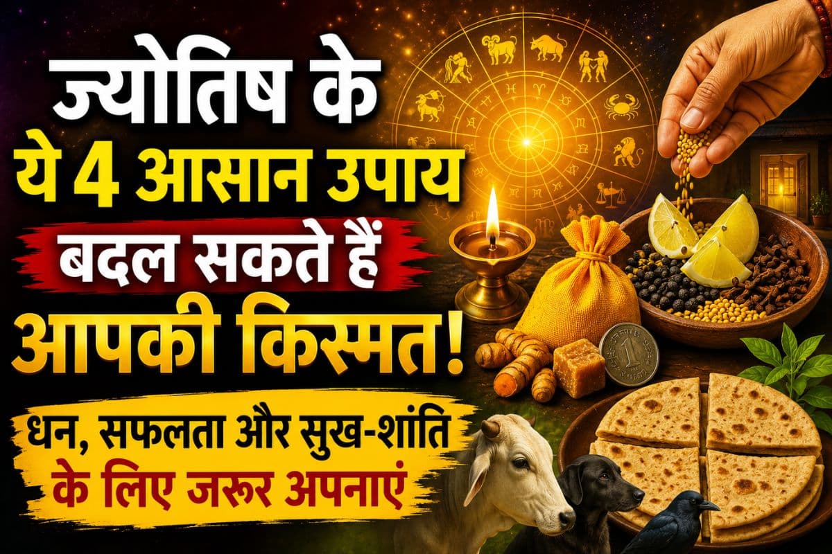 ज्योतिष के ये 4 आसान उपाय बदल सकते हैं आपकी किस्मत! व्यापार, धन और सुख-शांति के लिए जरूर अपनाएं