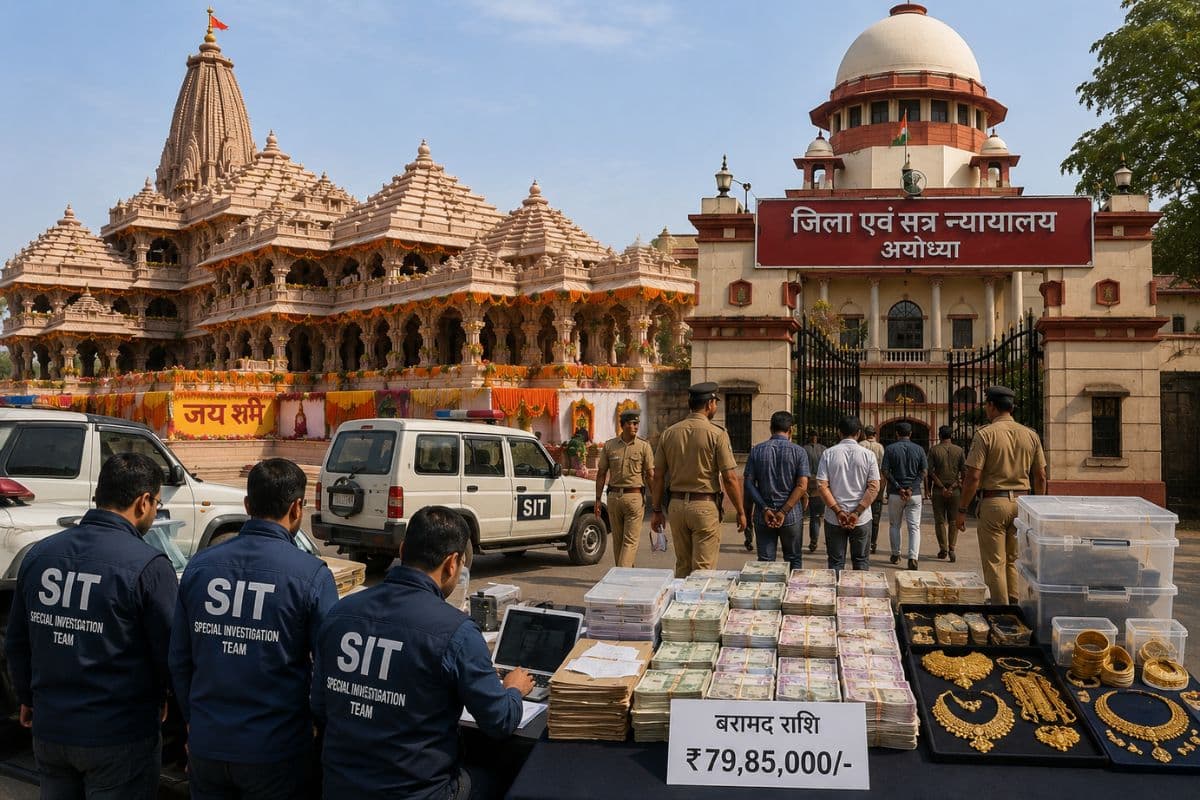 राम मंदिर दान चोरी मामले में 79 लाख बरामद, 8 आरोपियों को जेल, SBI के कई स्टाफ भी SIT के रडार पर