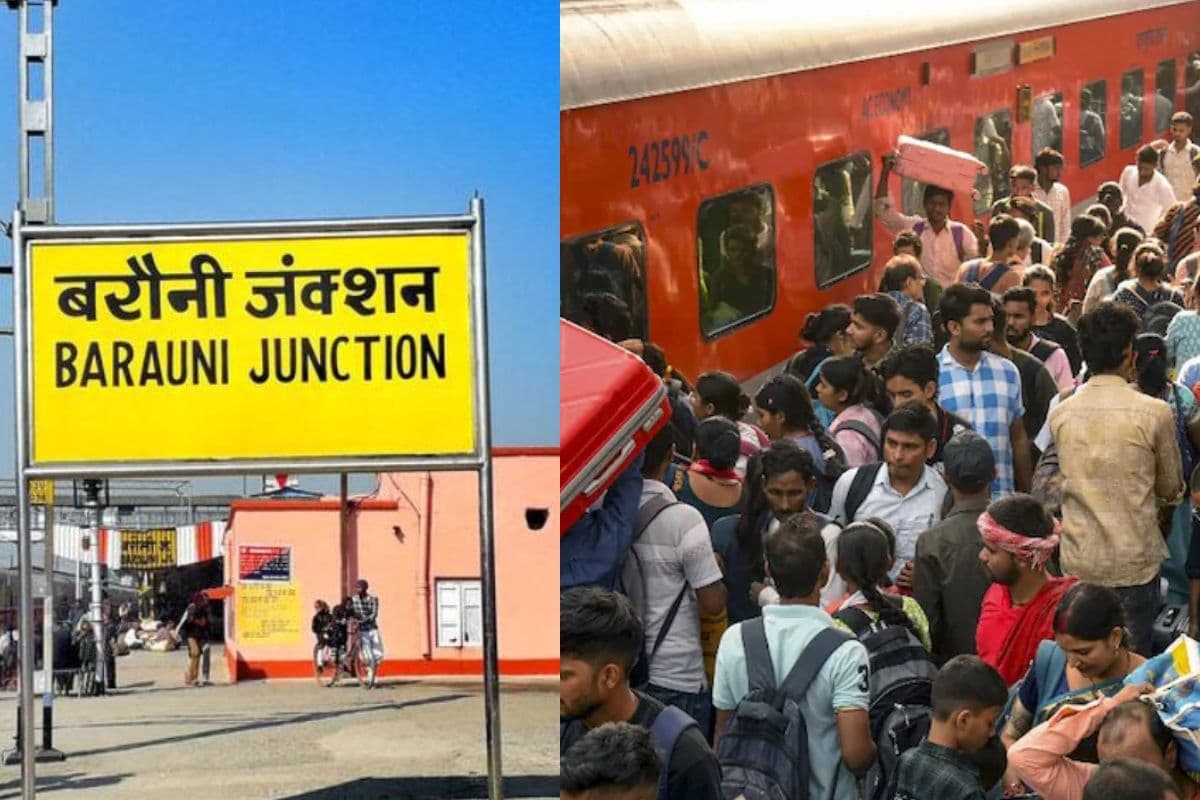 बरौनी जंक्शन पर यात्रियों की भारी भीड़, समर स्पेशल ट्रेनों की देरी से बढ़ी मुश्किलें