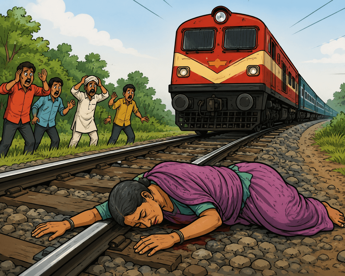 झाझा में ट्रेन की चपेट में आने से अज्ञात वृद्ध महिला की मौत