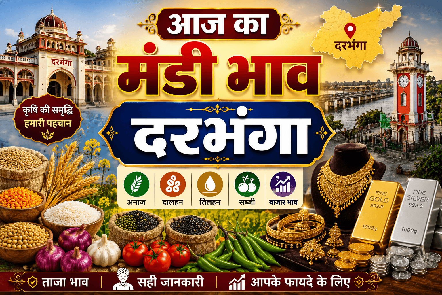 गेहूं, धान, सरसों और चावल के नए रेट जारी, खरीदारी से पहले देखें ताजा मंडी भाव