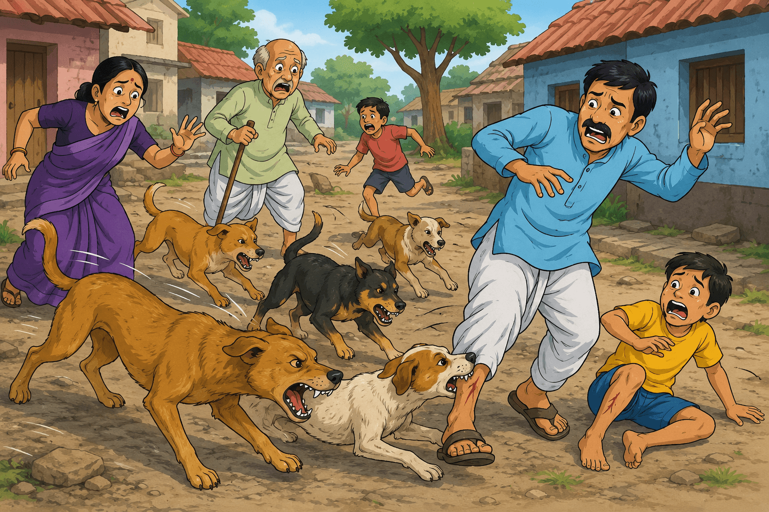 सहरसा में आवारा कुत्तों का आतंक, आधा दर्जन से अधिक लोगों को काटकर किया घायल