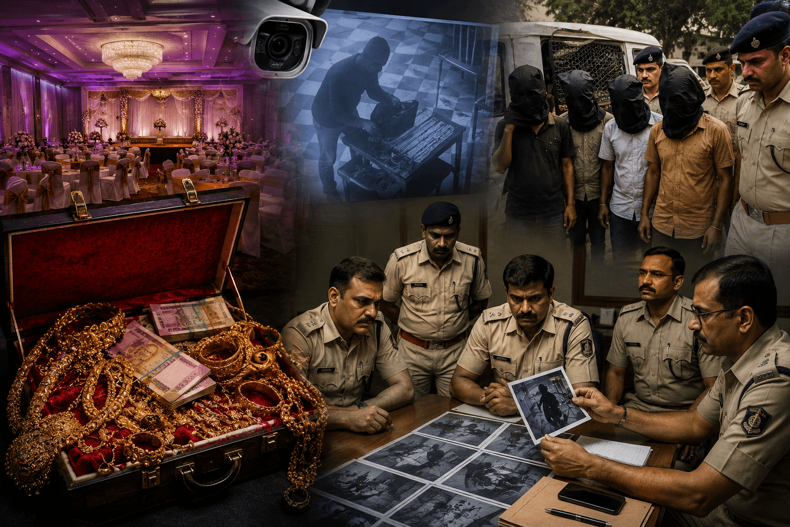 एलएस कॉलेज प्राचार्य के बेटे के रिसेप्शन में 50 लाख की चोरी, मुख्य आरोपी समेत चार हिरासत में