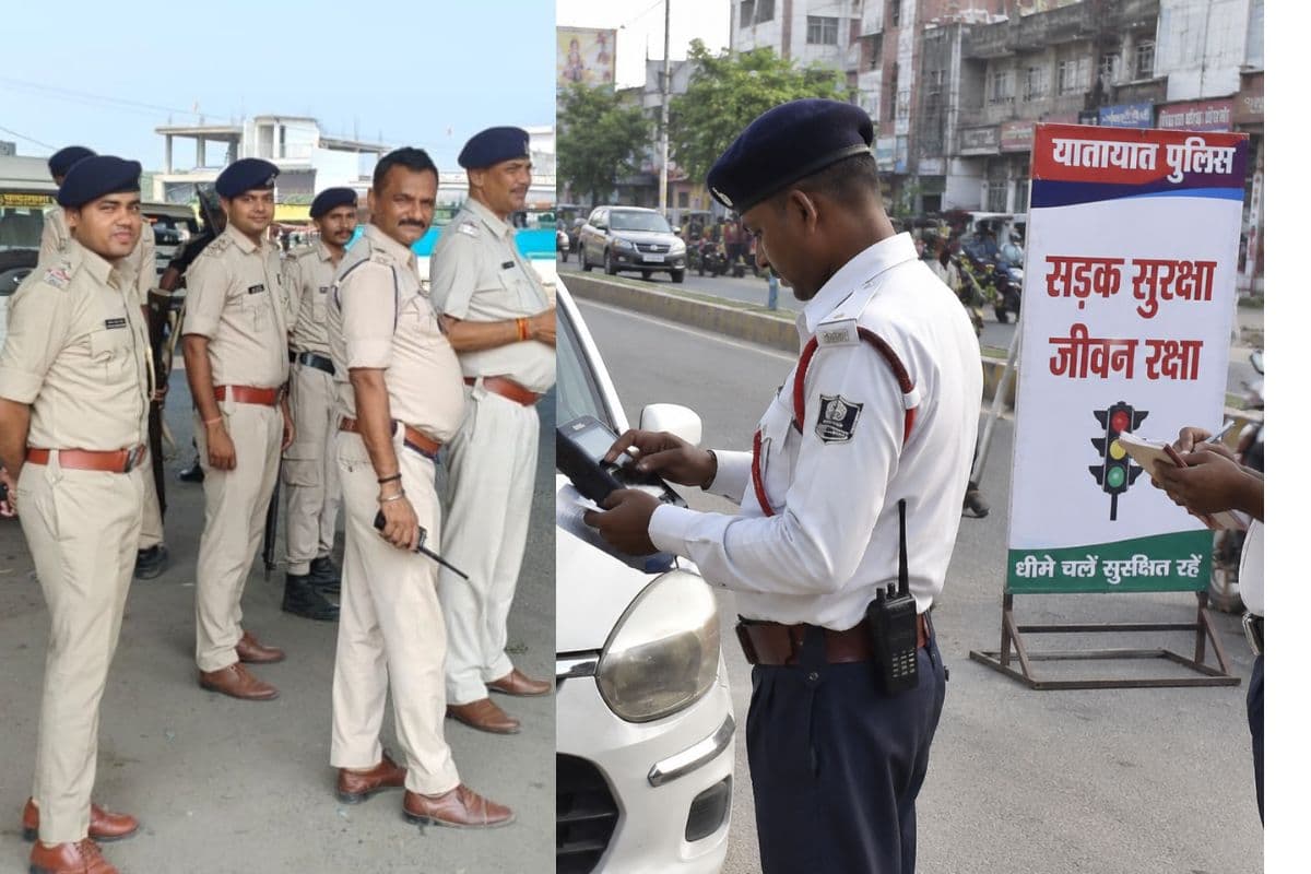 हाजीपुर में ट्रैफिक नियम तोड़ने वालों पर सख्ती, चार माह में 1.27 करोड़ रुपये का चालान बसूला गया