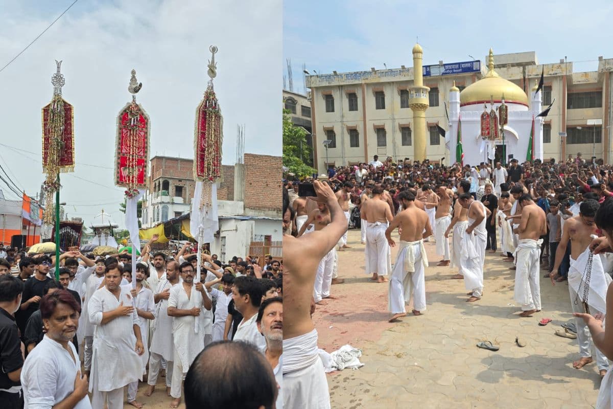 हाजीपुर में मातम के साथ मनाई गई आशूरा, शिया समुदाय का जुलूस ऐतिहासिक कर्बला मैदान पहुंचा