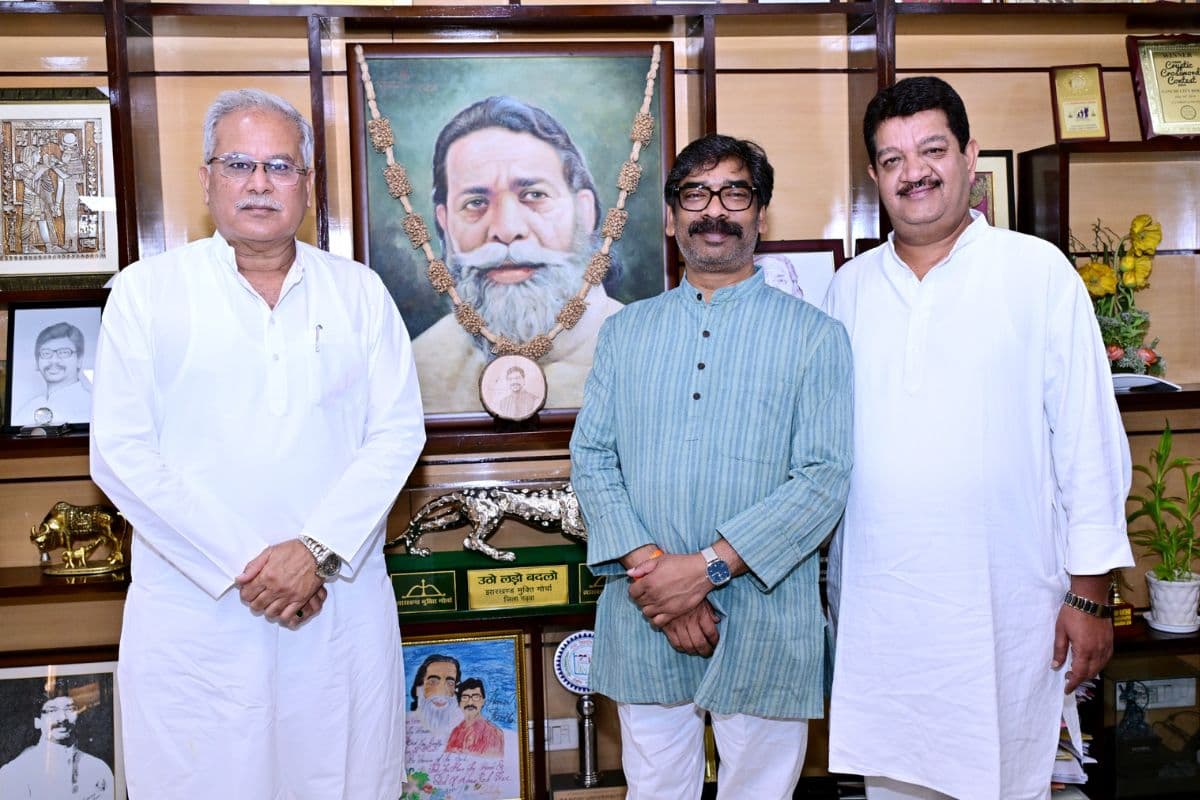 मुख्यमंत्री हेमंत सोरेन से मिले भूपेश बघेल, राज्यसभा चुनाव पर चर्चा 