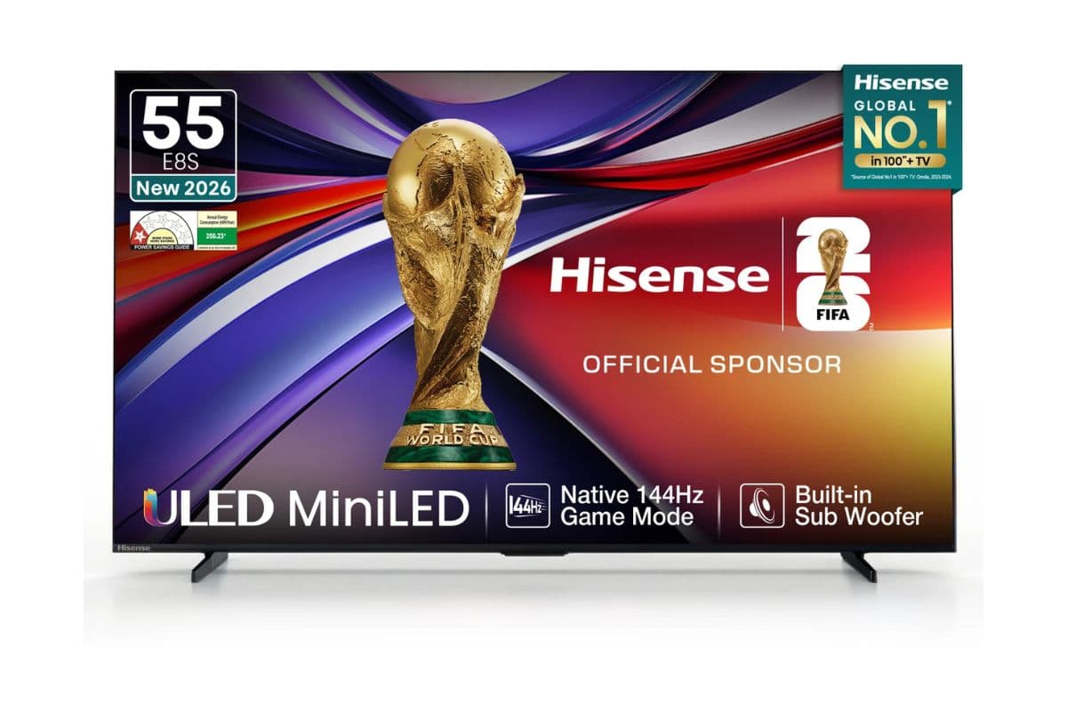 Hisense E8S ULED Mini-LED TV: 144Hz डिस्प्ले और AI पावर से भरपूर नया स्मार्ट TV, कीमत ₹57,990 से शुरू