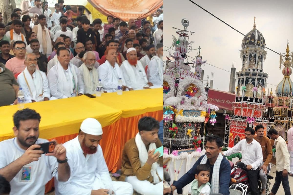 कैमूर में मुहर्रम पर दिखी गंगा-जमुनी तहजीब, हिन्दू समाज के लोगों ने बढ़ाया ताजियादारों का हौसला