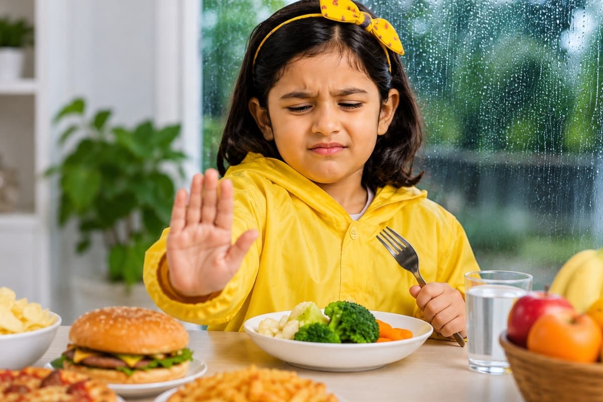 बारिश में बच्चों को भूलकर भी न खिलाएं ये चीजें, बढ़ सकता है इंफेक्शन का खतरा
