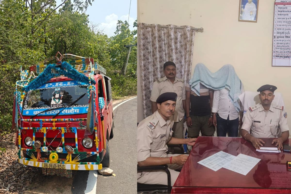 कोडरमा में टाटा मैजिक से अवैध शराब की खेप बरामद, दो आरोपी गिरफ्तार