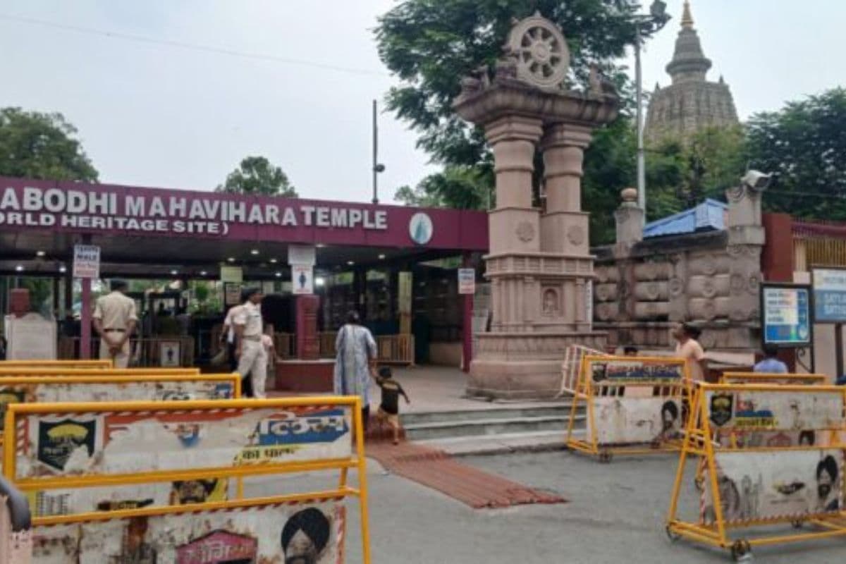 महाबोधि मंदिर में हाई अलर्ट, 7 जुलाई से पहले सुरक्षा बढ़ी; 25 CCTV कैमरों से निगरानी