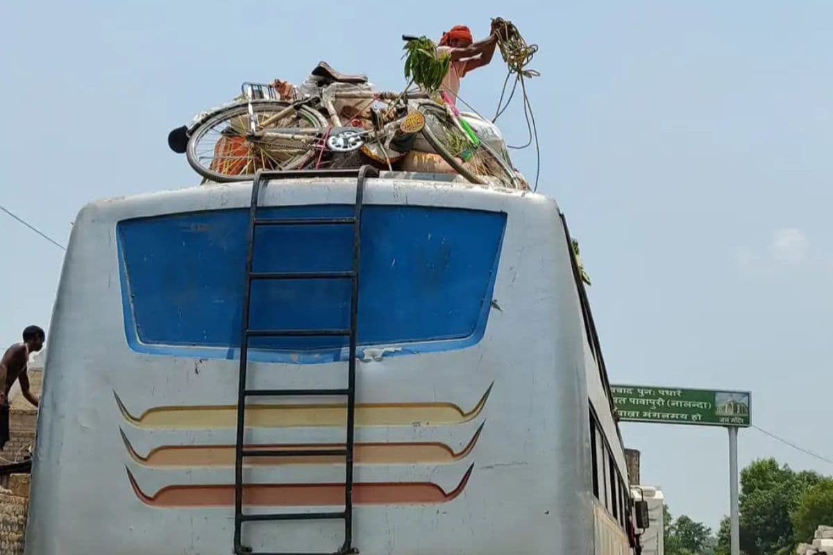 नालंदा में यात्रियों से भरी बस में दौड़ा 11 हजार वाट का करेंट, पति-पत्नी की मौत, आठ गंभीर