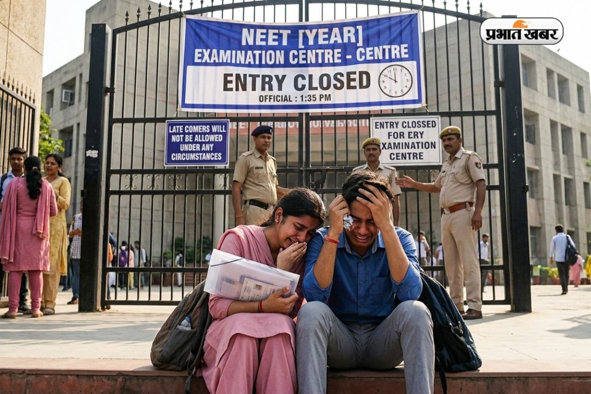 रोते-रोते हुए बुरा हाल, सिर्फ 2 मिनट की देरी और मुंबई के दो छात्र को NEET देने से रोका गया 