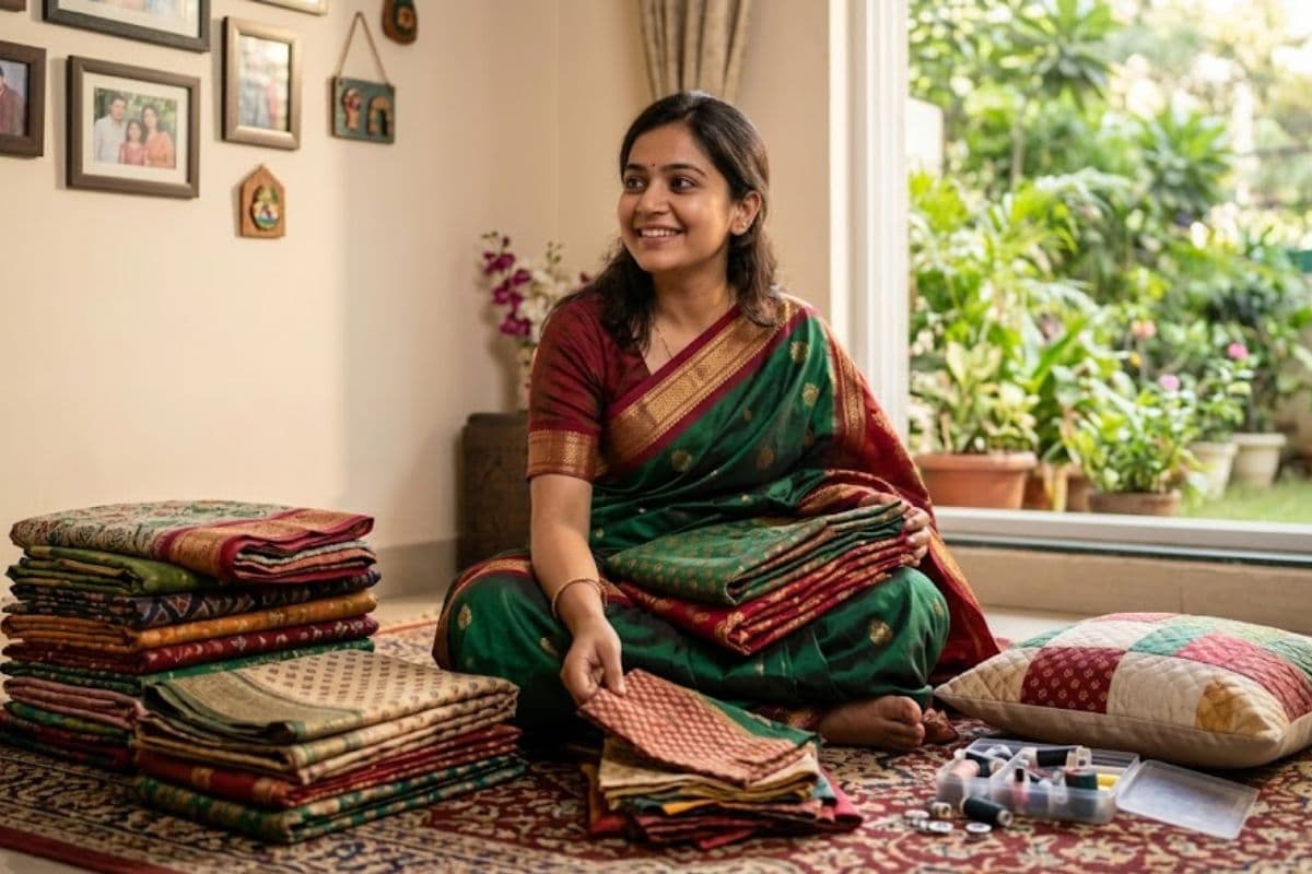 पुरानी साड़ी को कबाड़ समझकर मत फेंकिए, इससे घर को दें महंगे इंटीरियर जैसा लुक