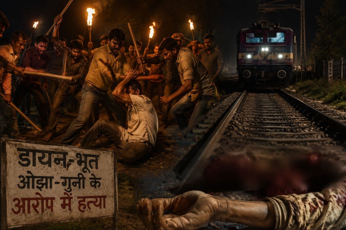 गयाजी में डायन-भूत के शक में भीड़ का कहर, अधेड़ की पीट-पीटकर हत्या के बाद शव को रेलवे ट्रैक पर फेंका