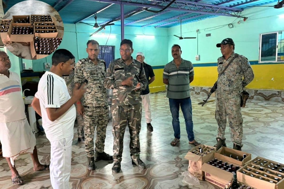 पवित्र धाम में अवैध शराब के कारोबार पर पुलिस का चाबुक: रजरप्पा म‍ंदिर के आस-पास मारी रेड