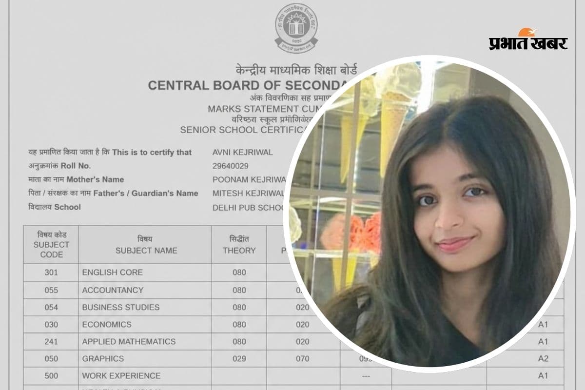 रांची की अवनी ने रचा इतिहास, CBSE बोर्ड 12वीं में मिले 100% मार्क्स