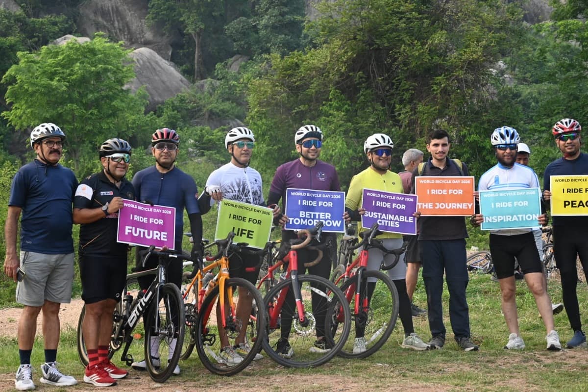World Bicycle Day: रांची ने की फिटनेस वाली राइड, 50 साइकिलिस्टों ने की 35 किलोमीटर की राइडिंग