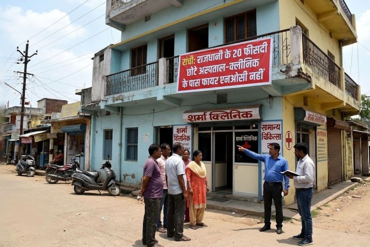 Ranchi: राजधानी के 20 फीसदी छोटे अस्पताल-क्लीनिक के पास फायर एनओसी नहीं