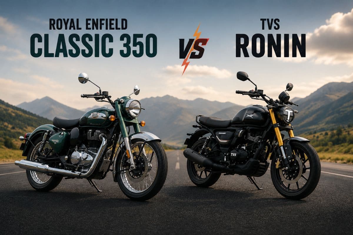 Royal Enfield Classic 350 का रेट्रो स्टाइल या TVS Ronin के एडवांस्ड फीचर्स? जानें किसे चुनना रहेगा फायदे का सौदा