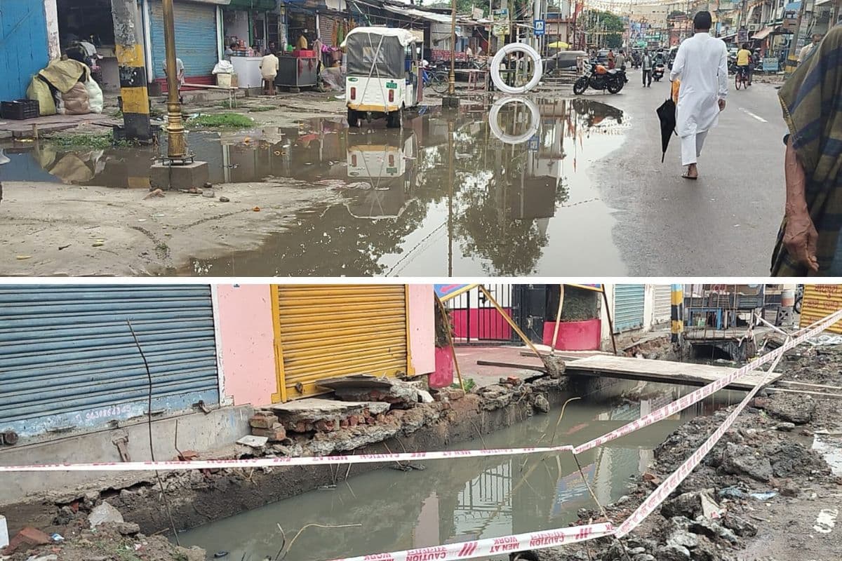 मधेपुरा में 68 करोड़ की ड्रेनेज योजना अधूरी, हल्की बारिश में डूब रहा शहर