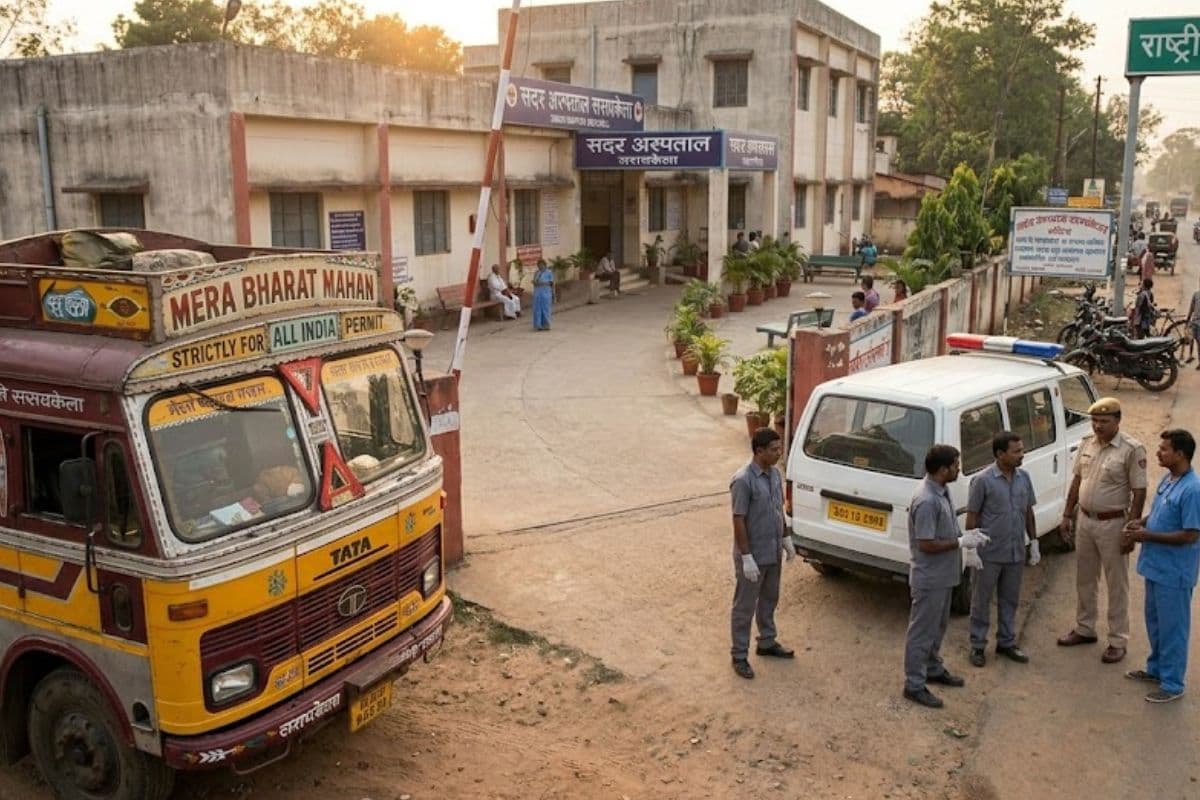 सरायकेला-खरसावां: ट्रक ड्राइवर की रास्ते में बिगड़ी तबीयत, अस्पताल पहुंचते ही मृत घोषित 