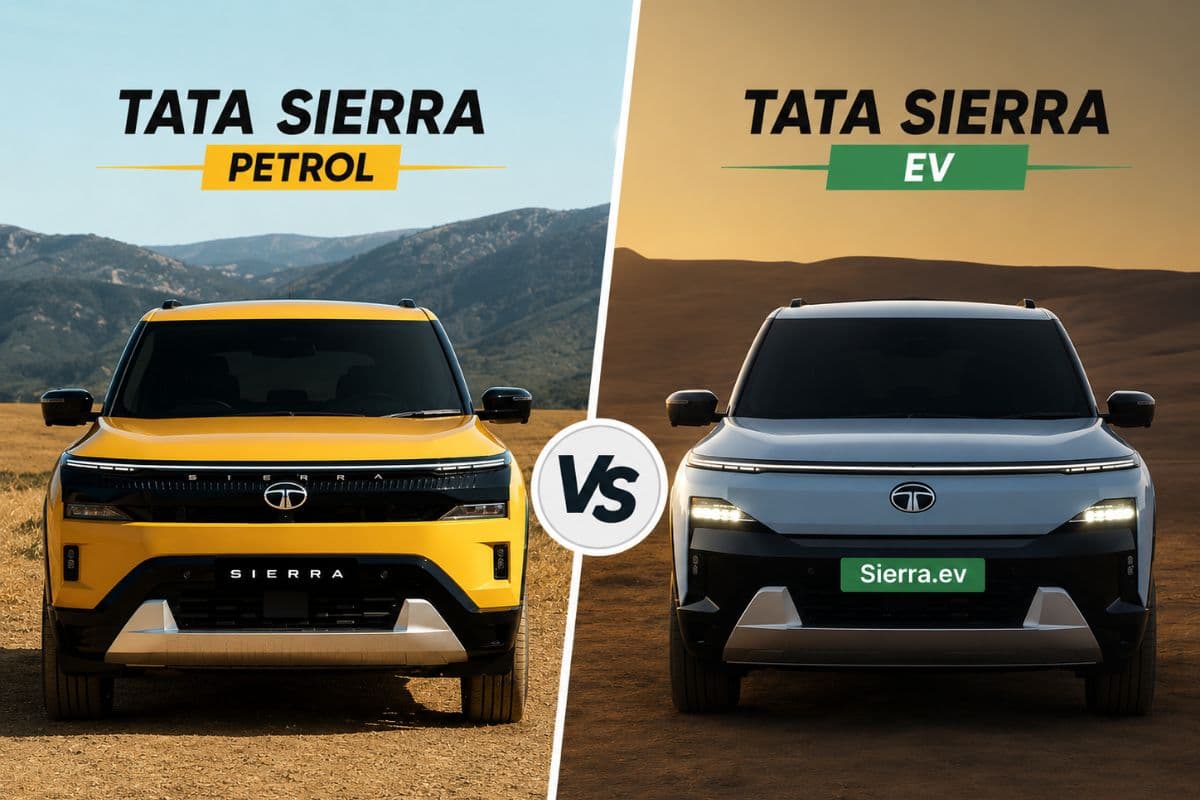 Tata Sierra Petrol खरीदें या EV का इंतजार करें? लॉन्च से पहले जानिए कौन-सा ऑप्शन रहेगा बेहतर