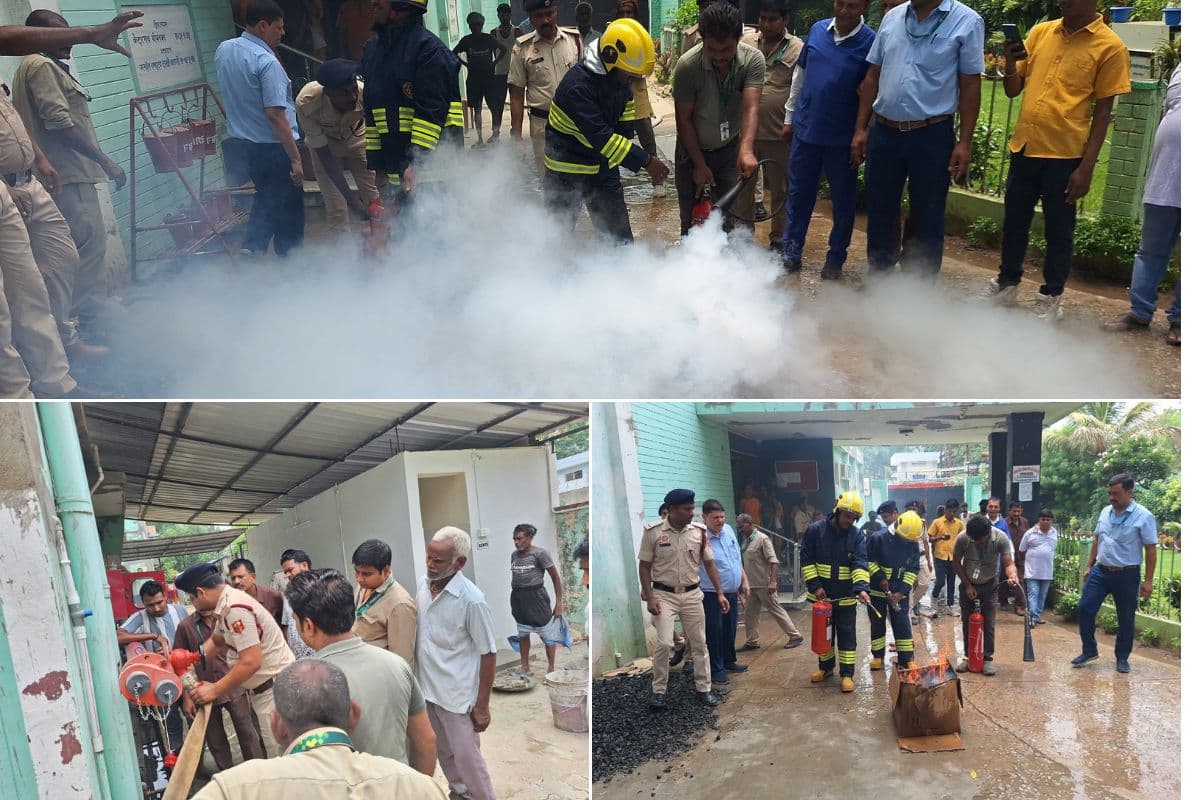 अस्पताल के स्टाफ ने सीखे आपदा प्रबंधन के गुर, अग्निशमन विभाग ने दिया प्रशिक्षण