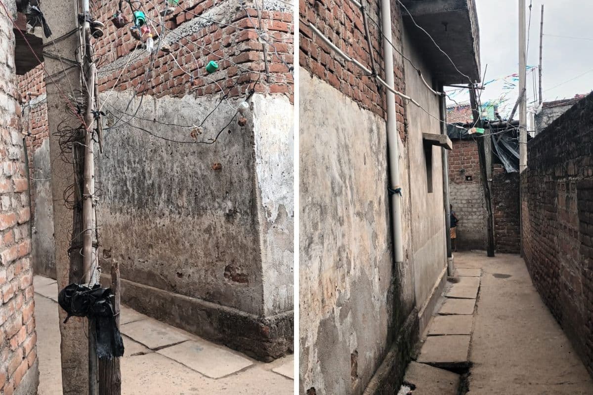 जर्जर बांस के सहारे लटका 11 हजार वोल्ट का तार, बेना मोहनपुर में हर पल मंडरा रहा हादसे का खतरा