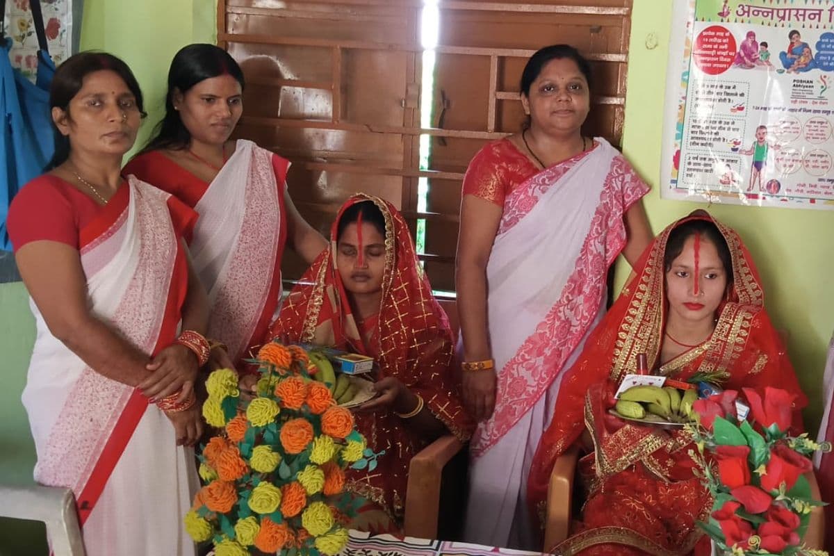 बेगूसराय में मातृ-शिशु स्वास्थ्य पर जोर, सभी आंगनवाड़ी केंद्रों पर गोद भराई कार्यक्रम