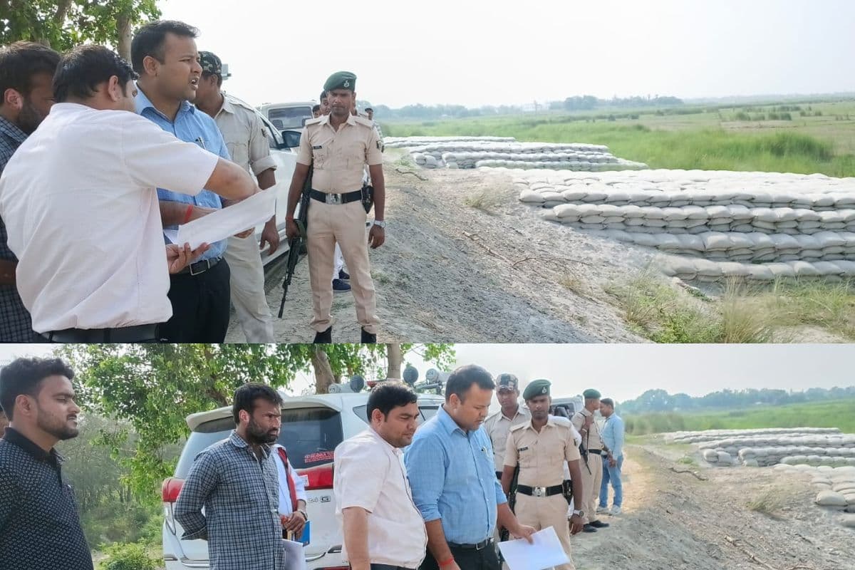 गोपालगंज में बाढ़ को लेकर तटबंधों का DM ने किया औचक निरीक्षण, तैयारियों में तेजी लाने के निर्देश
