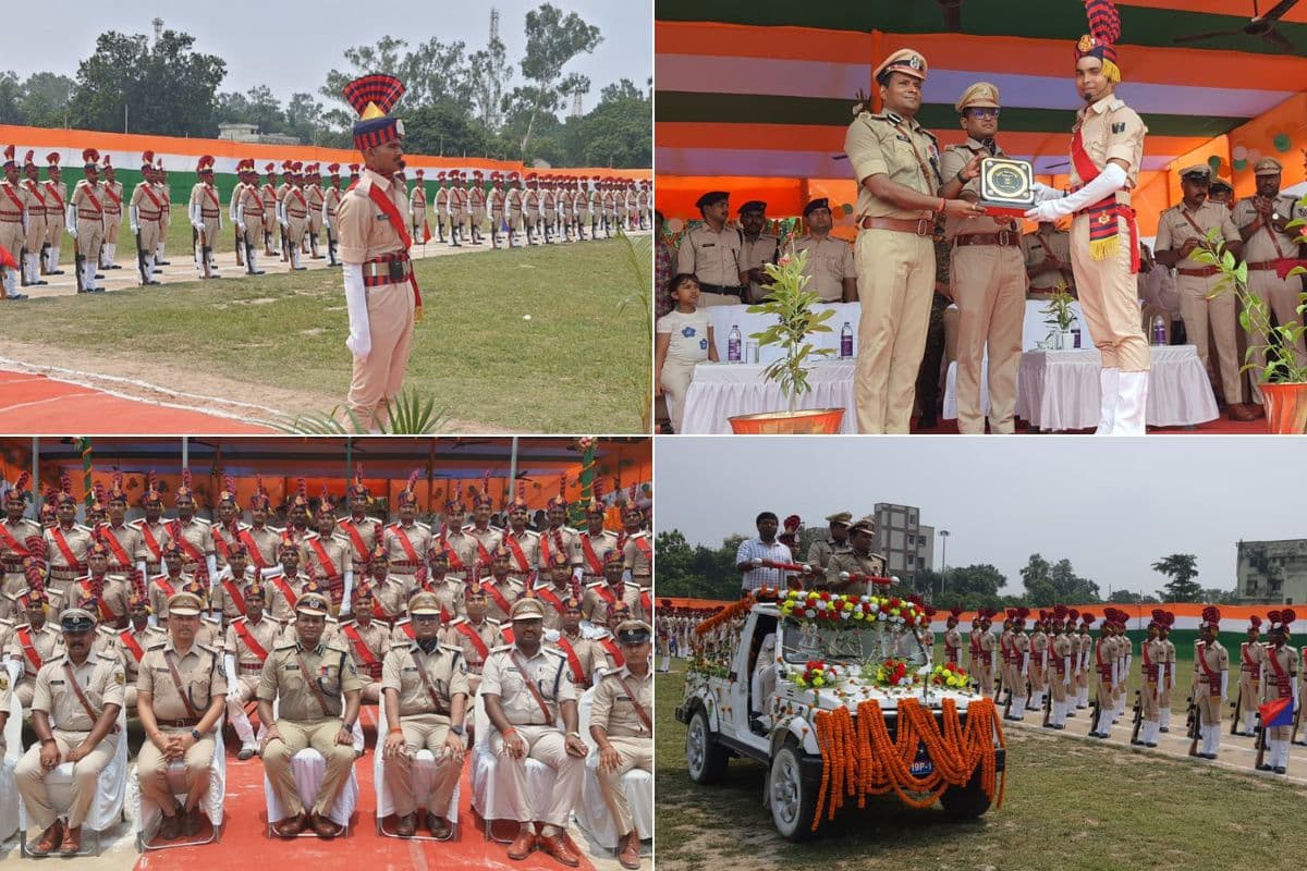 सहरसा पुलिस केंद्र में भव्य दीक्षांत समारोह, जवानों ने दिखाया शानदार मार्च पास्ट