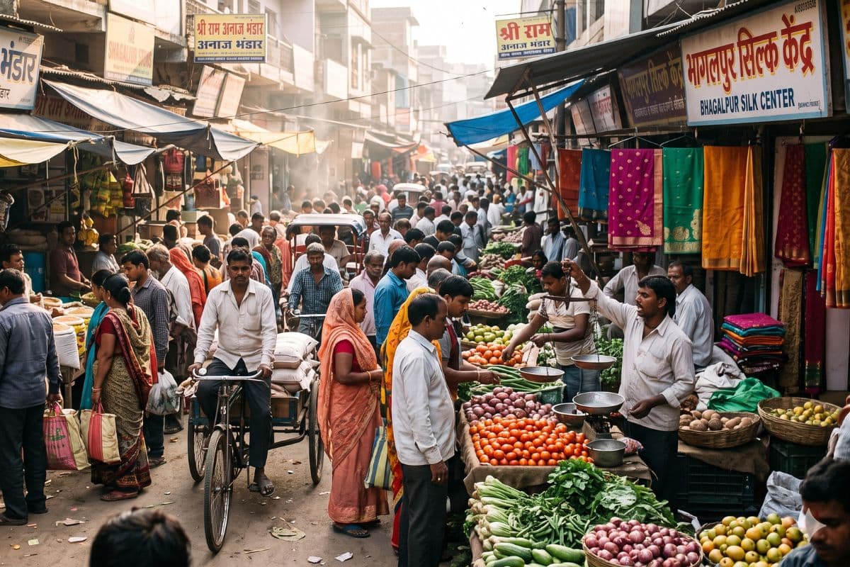 भागलपुर मंडी में सोने-चांदी की कीमतों में उछाल, कतरनी चावल और खाद्य तेलों के दाम भी चढ़े